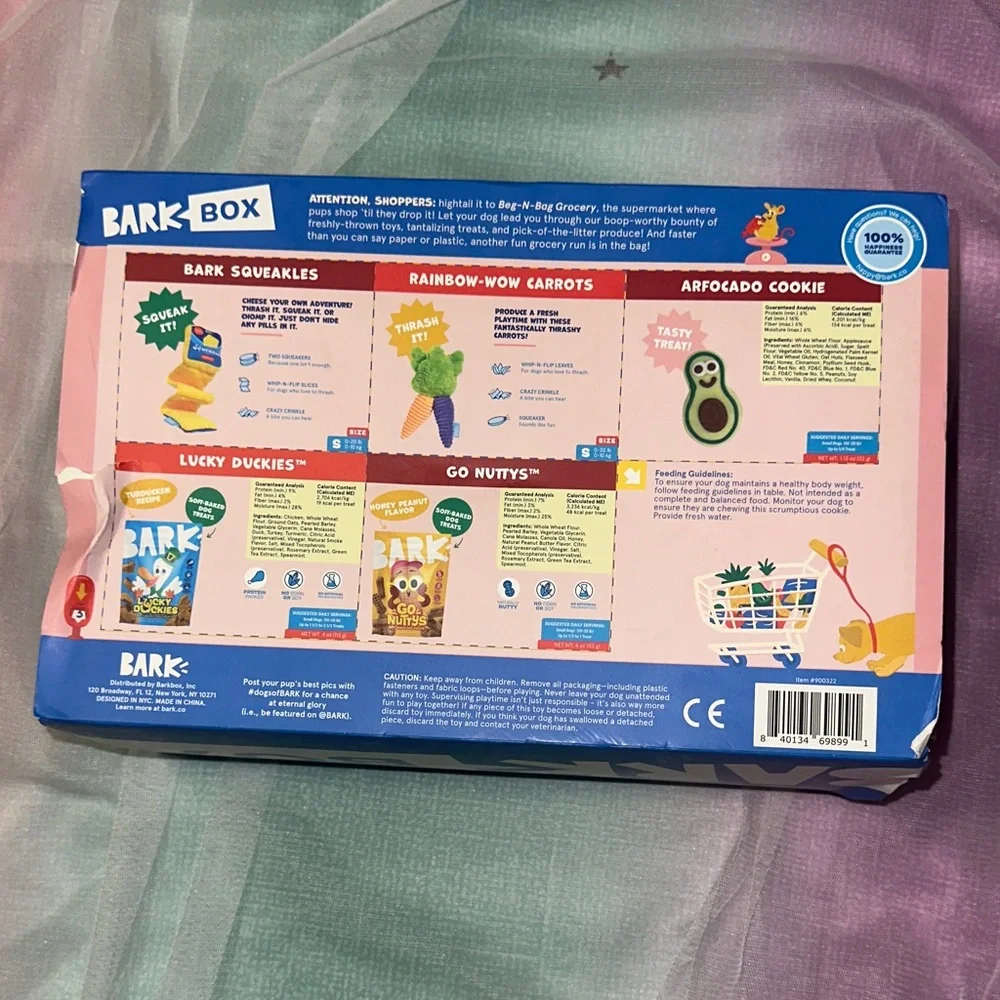 Bark Beg-N-Bag Grocery Play Set – Pink & Blue